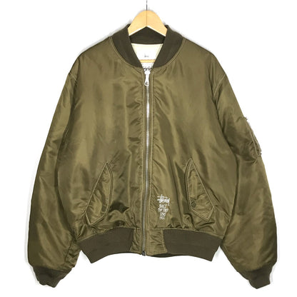 STUSSY | ステューシー BUILT REVERSIBLE BOMBER JACKET ボンバージャケット MA-1 ブルゾン 115743 カーキ サイズ：L【倉吉店】