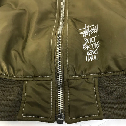 STUSSY | ステューシー BUILT REVERSIBLE BOMBER JACKET ボンバージャケット MA-1 ブルゾン 115743 カーキ サイズ：L【倉吉店】