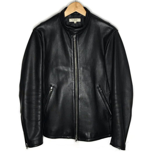 UNITED ARROWS | ユナイテッドアローズ BY シープ シングルライダース レザー 1225-199-5988 ブラック サイズ：L【倉吉店】