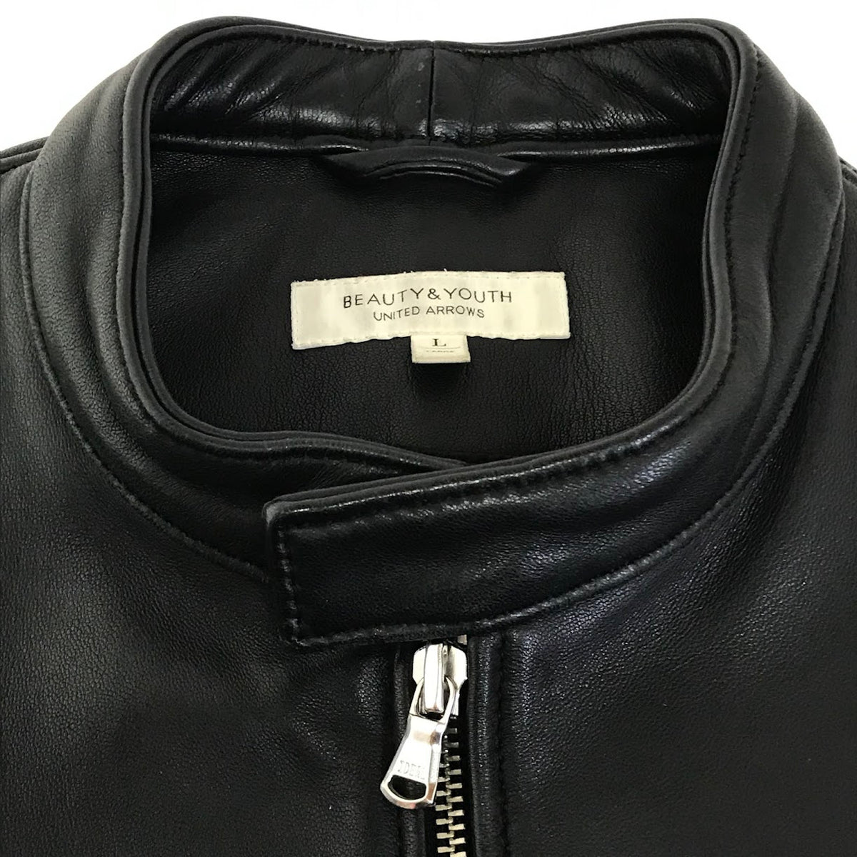 UNITED ARROWS | ユナイテッドアローズ BY シープ シングルライダース レザー 1225-199-5988 ブラック サイズ：L【倉吉店】