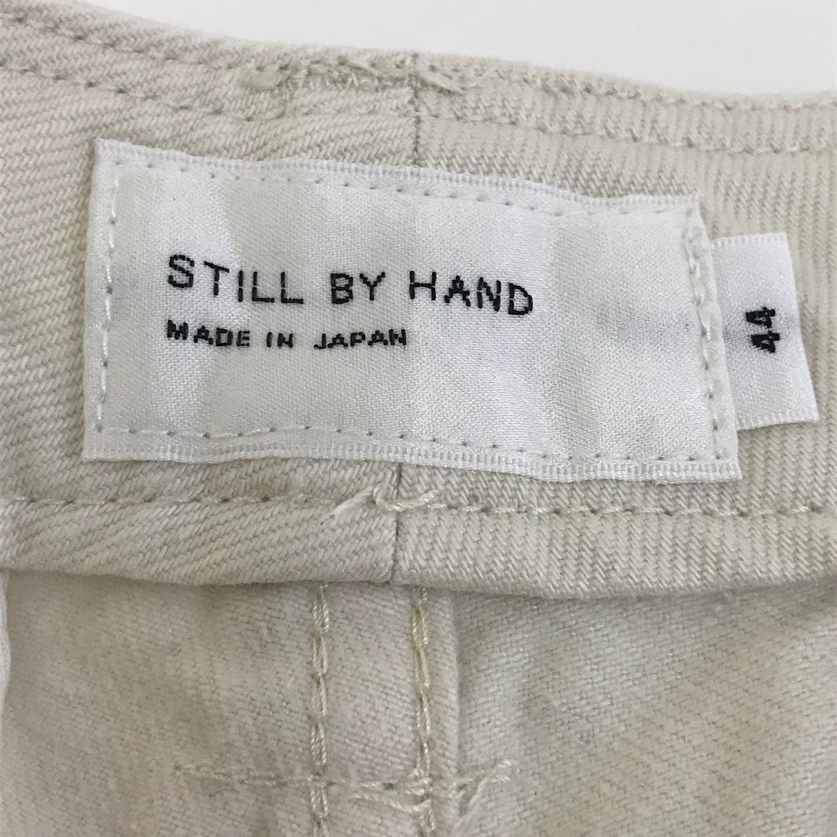 STILL BY HAND | スティルバイハンド コットンカルゼ 裏起毛パンツ パンツ PT0194 アイボリー サイズ：44【倉吉店】