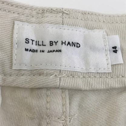 STILL BY HAND | スティルバイハンド コットンカルゼ 裏起毛パンツ パンツ PT0194 アイボリー サイズ：44【倉吉店】