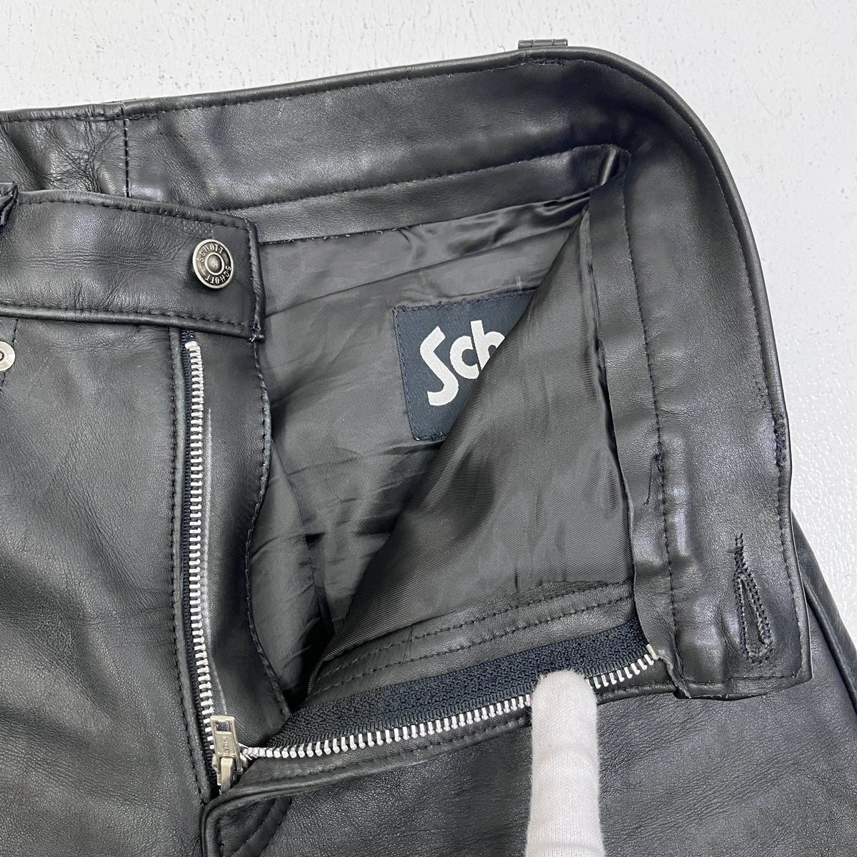 schott | ショット 5POCKET LEATHER PANTS パンツ ブラック サイズ：30【加古川店】