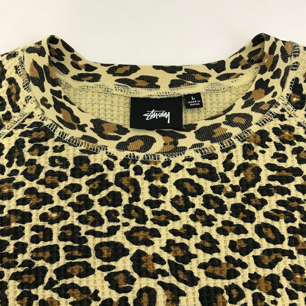 STUSSY | ステューシー Basic Stussy Thermal サーマルロンT 長袖Ｔシャツ 1140356 レオパード柄 サイズ：L【倉吉店】
