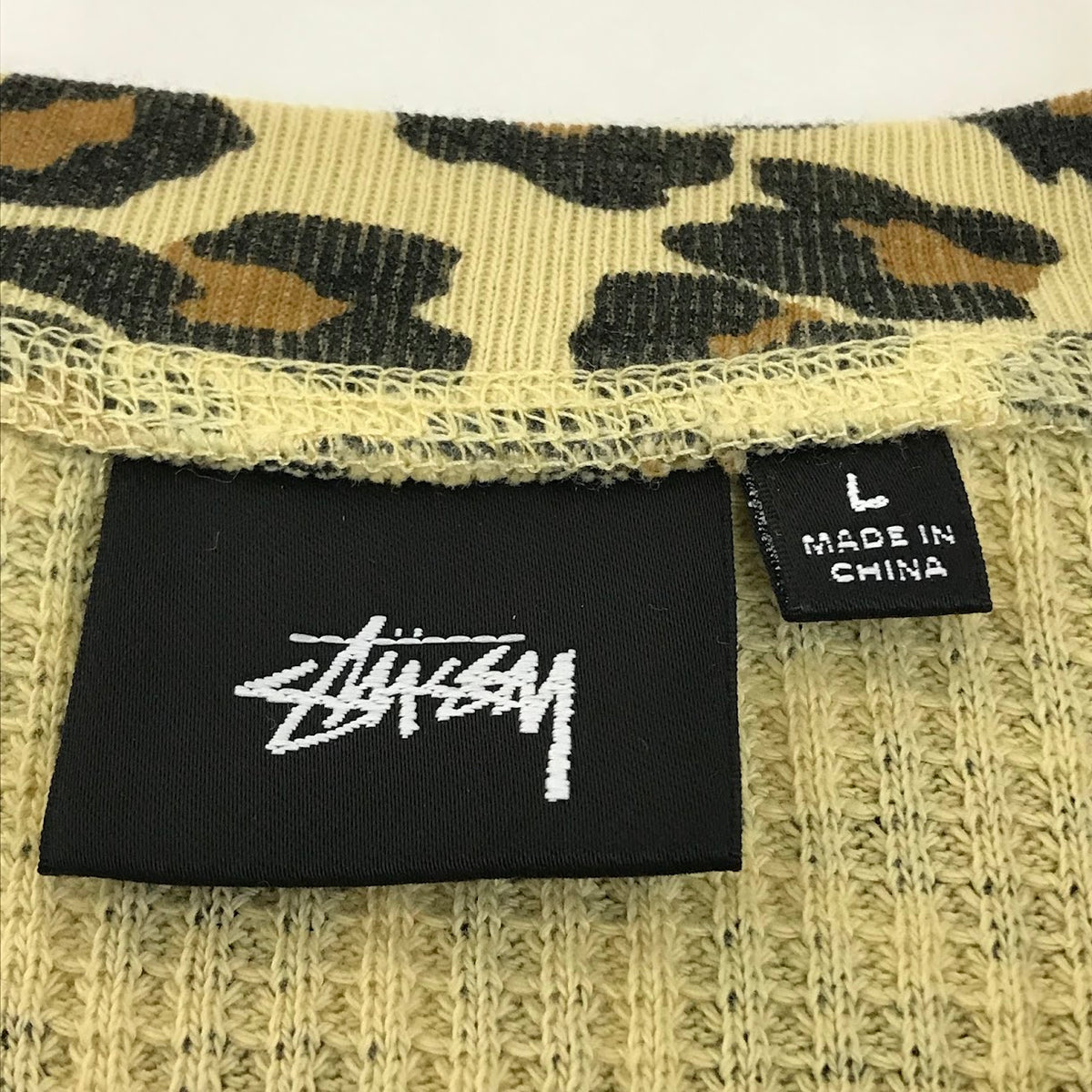 STUSSY | ステューシー Basic Stussy Thermal サーマルロンT 長袖Ｔシャツ 1140356 レオパード柄 サイズ：L【倉吉店】