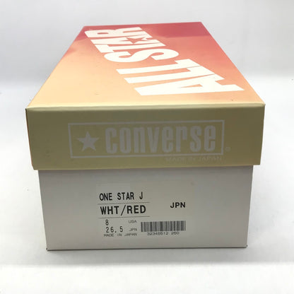 CONVERSE | コンバース ONE STAR J ワンスター レザー スニーカー ホワイト 26.5cm【倉吉店】
