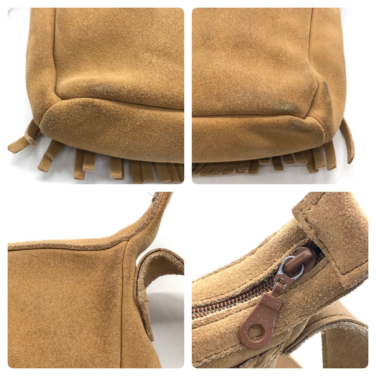 Minnetonka | ミネトンカ スエードフリンジショルダーバッグ ショルダーバッグ ベージュ【倉吉店】