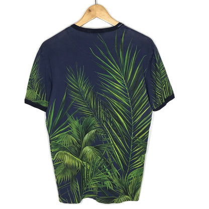 DOLCE & GABBANA | ドルチェアンドガッバーナ クルーネック ボタニカル柄 半袖Ｔシャツ G8HI7T/HP7JZ-A ネイビー サイズ：50【倉吉店】