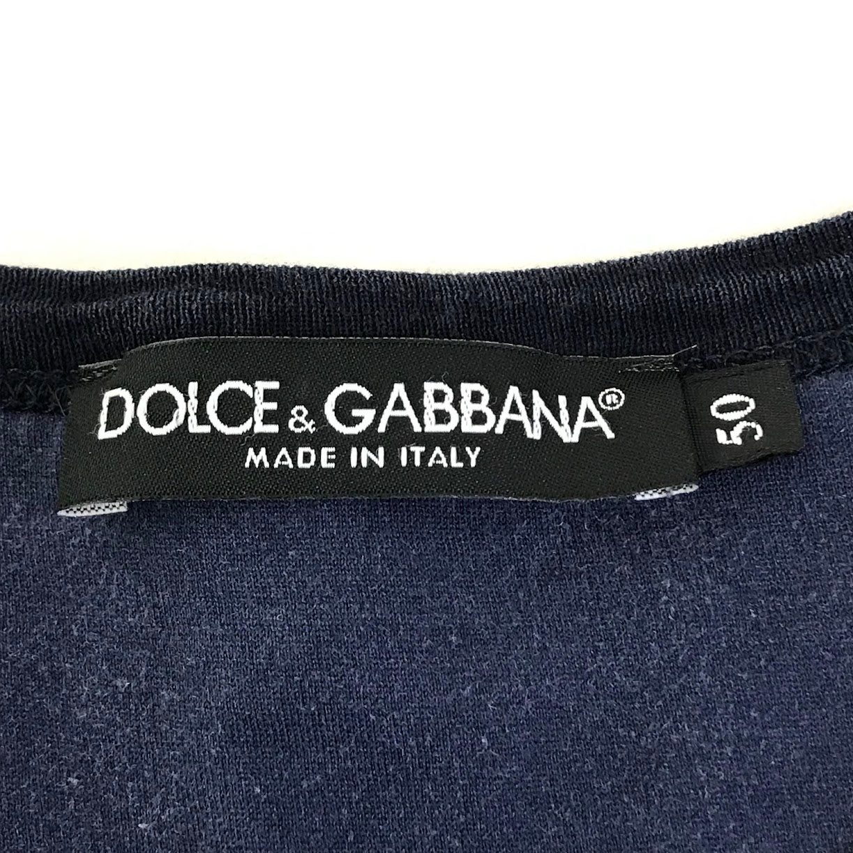 DOLCE & GABBANA | ドルチェアンドガッバーナ クルーネック ボタニカル柄 半袖Ｔシャツ G8HI7T/HP7JZ-A ネイビー サイズ：50【倉吉店】