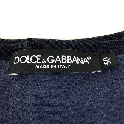 DOLCE & GABBANA | ドルチェアンドガッバーナ クルーネック ボタニカル柄 半袖Ｔシャツ G8HI7T/HP7JZ-A ネイビー サイズ：50【倉吉店】