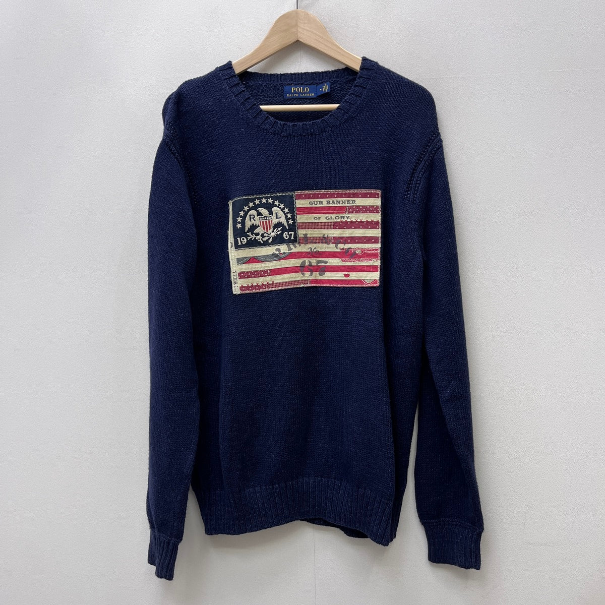 POLO RALPH LAUREN | ポロ・ラルフローレン 星条旗 ニット ネイビー サイズ：M【加古川店】