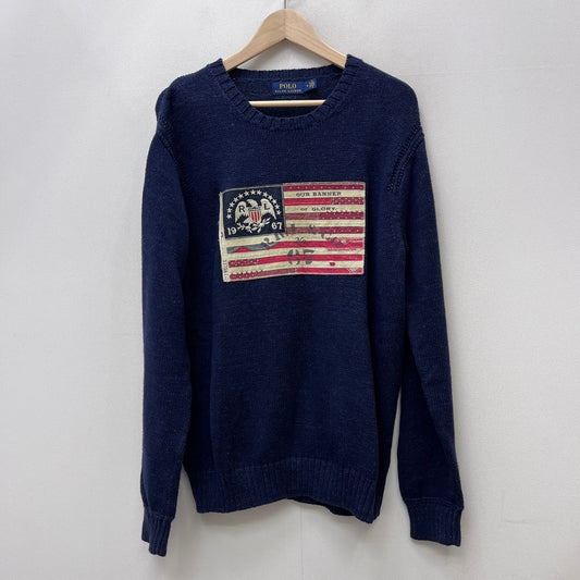 POLO RALPH LAUREN | ポロ・ラルフローレン 星条旗 ニット ネイビー サイズ：M【加古川店】