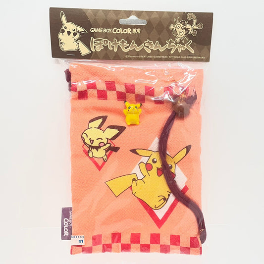 【尾張小牧店】GAME BOY COLOR専用 ぽけもんきんちゃく（ピカチュウ＆ピチュウ）未使用・未開封【レトロ】【中古】
