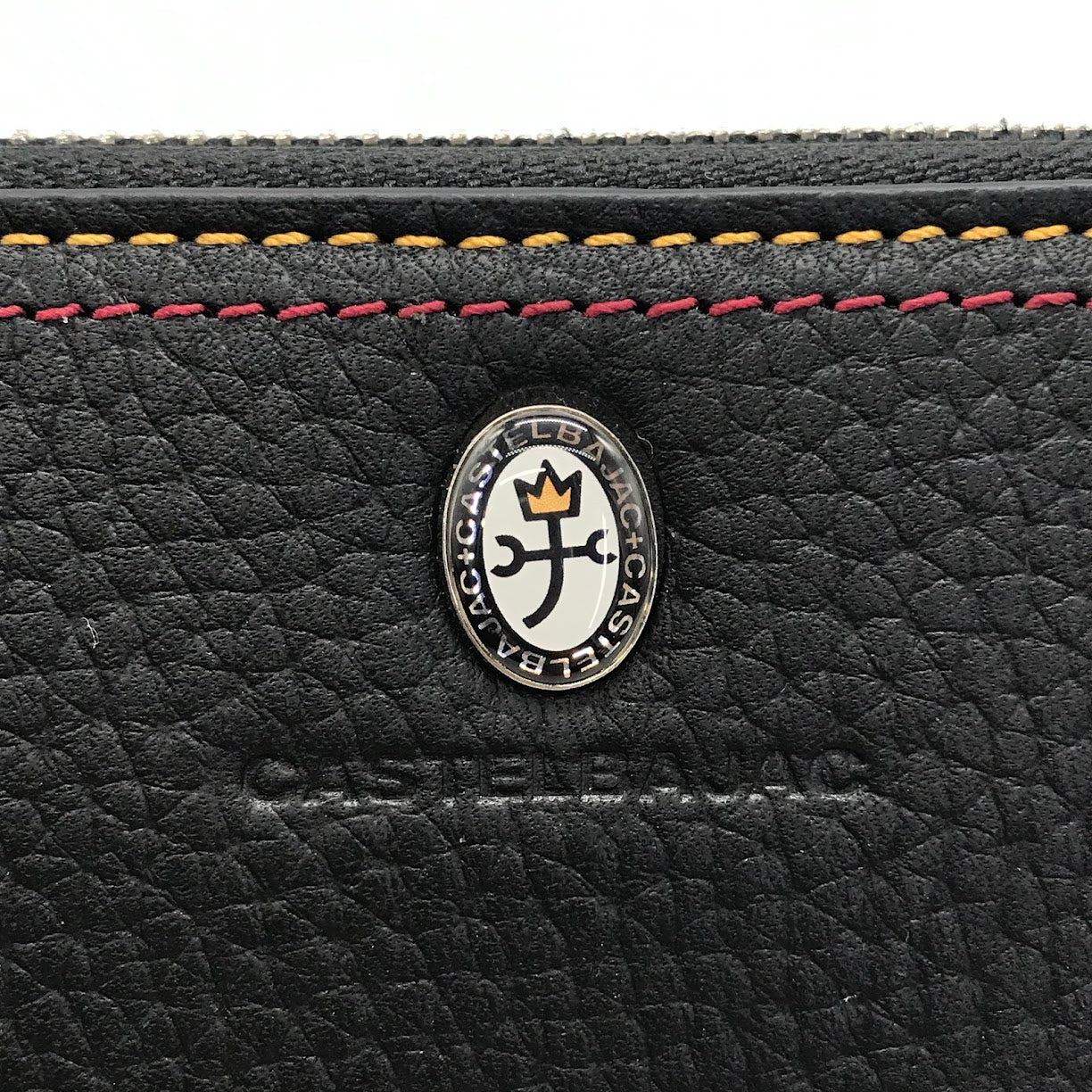 CASTEL BAJAC | カステルバジャック スレッド/ラウンドファスナー 長財布 036625 ブラック【倉吉店】