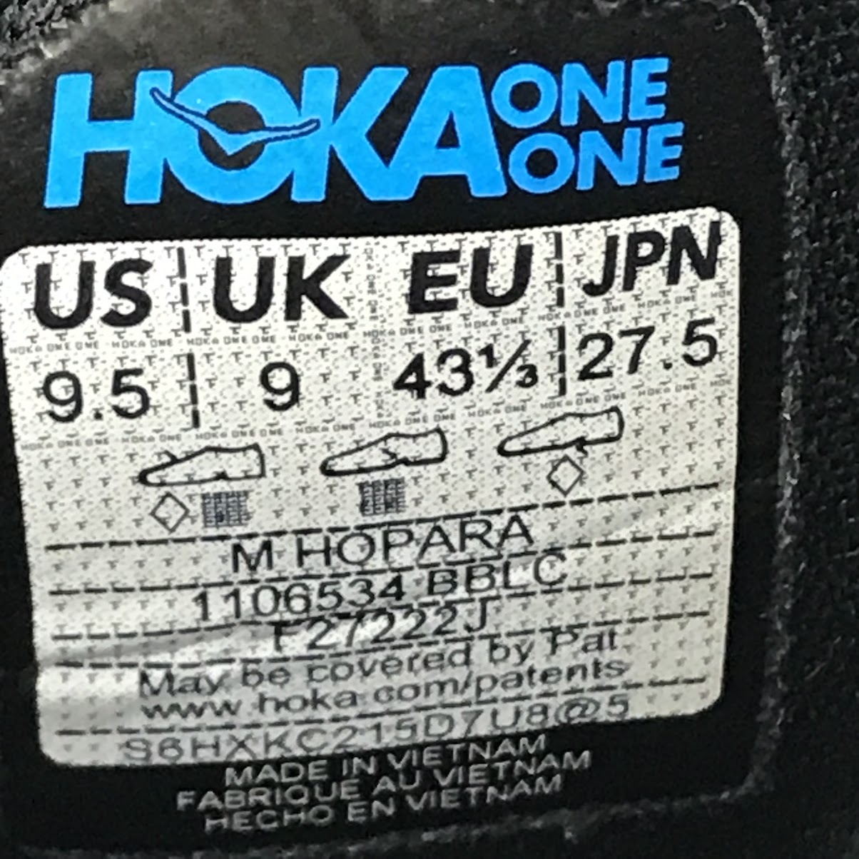 HOKA ONEONE | ホカオネオネ HOPARA ホパラ サンダル 1106534 ブラック 27.5cm【倉吉店】