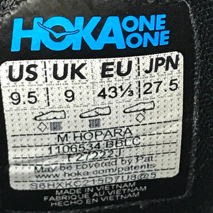 HOKA ONEONE | ホカオネオネ HOPARA ホパラ サンダル 1106534 ブラック 27.5cm【倉吉店】