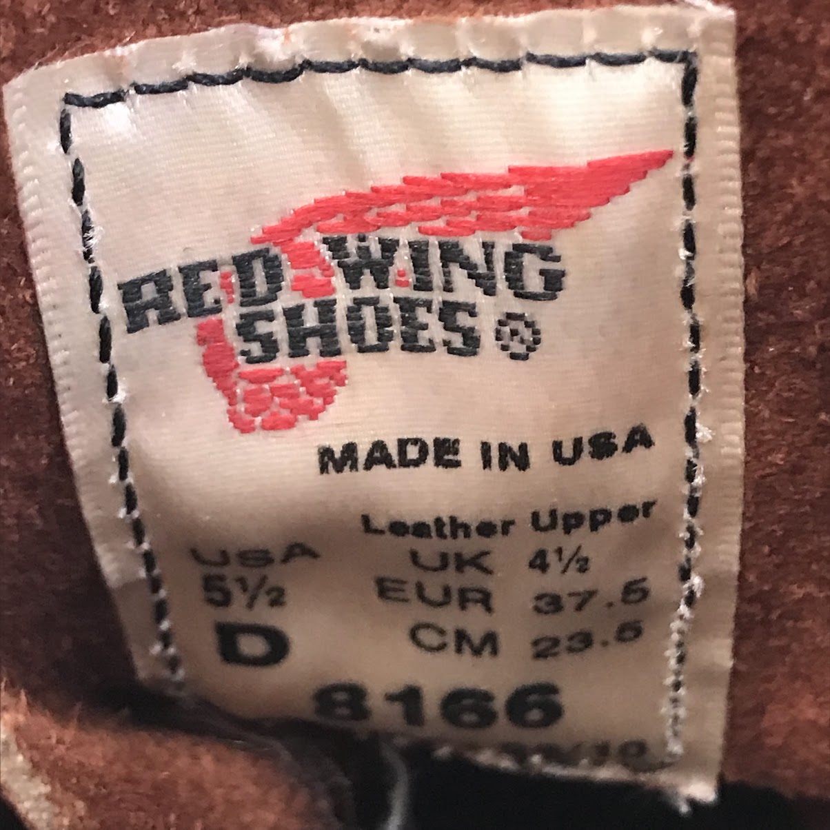RED WING | レッドウィング IRISH SETTER 6' ROUND-TOE アイリッシュセッター・ラウンドトゥ ブーツ 8166 ブラウン 23.5cm【倉吉店】