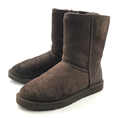 UGG | アグ CLASSIC SHORT クラシックショート ムートンブーツ ブーツ 5800 M ブラウン 28cm【倉吉店】