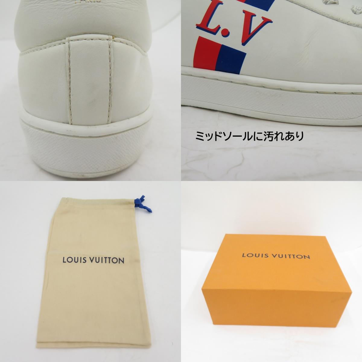 LOUIS VUITTON | ルイ・ヴィトン ルクセンブルグ・ライン スニーカー 1A44ZN ホワイト 25.5cm【瀬戸大橋店】