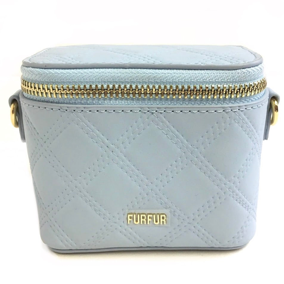 furfur | ファーファー マイクロキルティングバニティバッグ ショルダーバッグ RWGB252503 ブルー【倉吉店】