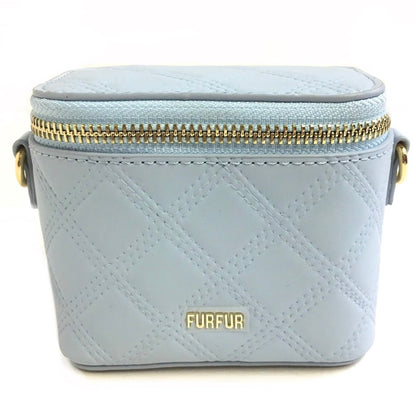 furfur | ファーファー マイクロキルティングバニティバッグ ショルダーバッグ RWGB252503 ブルー【倉吉店】
