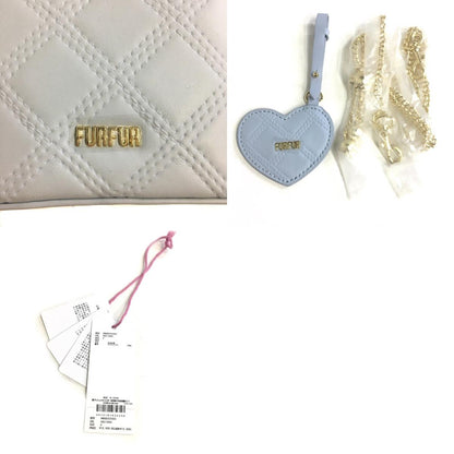 furfur | ファーファー マイクロキルティングバニティバッグ ショルダーバッグ RWGB252503 ブルー【倉吉店】
