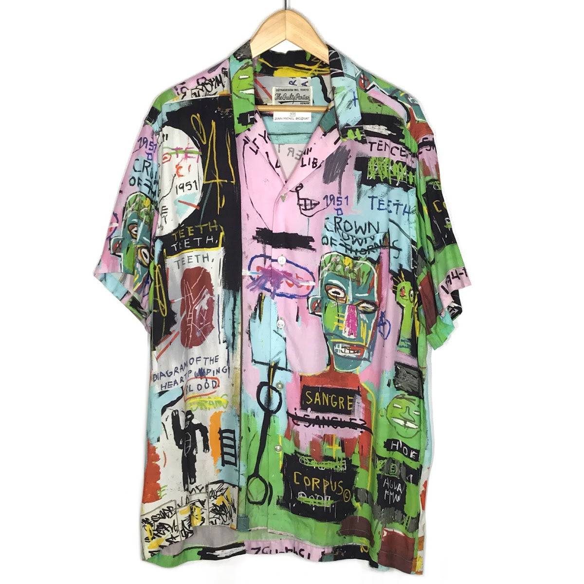 WACKOMARIA | ワコマリア 20SS JEAN-MICHEL BASQUIAT S/S HAWAIIAN SHIRT 総柄アロハシャツ 半袖シャツ サイズ：L【倉吉店】