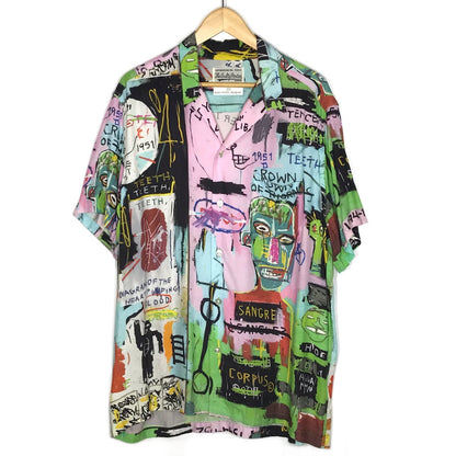 WACKOMARIA | ワコマリア 20SS JEAN-MICHEL BASQUIAT S/S HAWAIIAN SHIRT 総柄アロハシャツ 半袖シャツ サイズ：L【倉吉店】