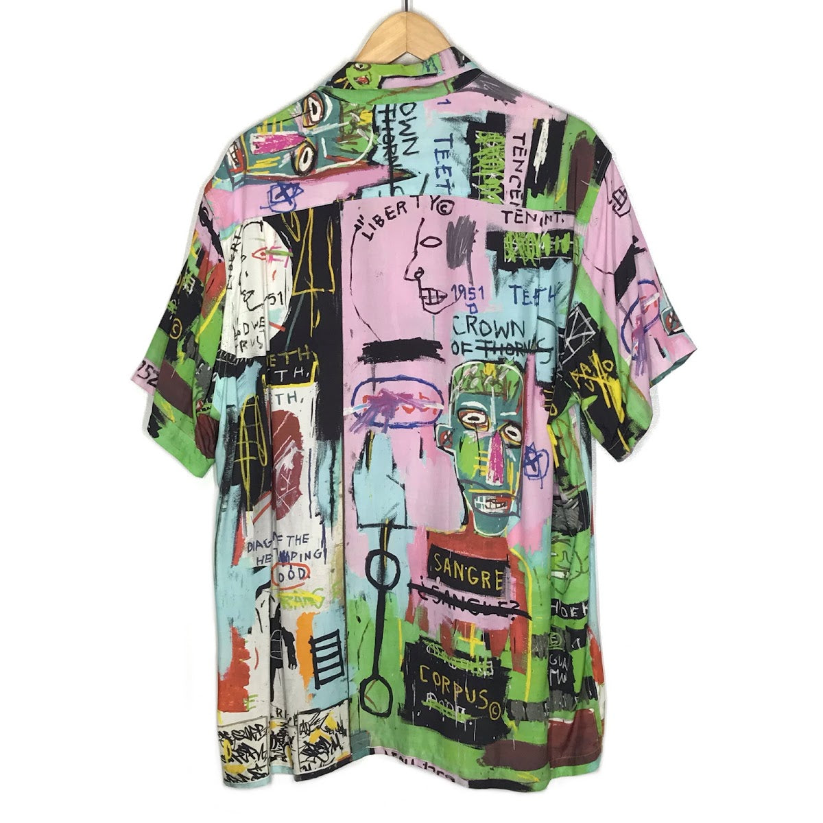 WACKOMARIA | ワコマリア 20SS JEAN-MICHEL BASQUIAT S/S HAWAIIAN SHIRT 総柄アロハシャツ 半袖シャツ サイズ：L【倉吉店】