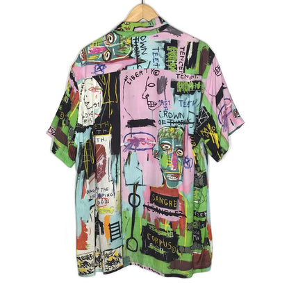 WACKOMARIA | ワコマリア 20SS JEAN-MICHEL BASQUIAT S/S HAWAIIAN SHIRT 総柄アロハシャツ 半袖シャツ サイズ：L【倉吉店】