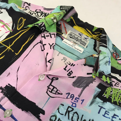 WACKOMARIA | ワコマリア 20SS JEAN-MICHEL BASQUIAT S/S HAWAIIAN SHIRT 総柄アロハシャツ 半袖シャツ サイズ：L【倉吉店】