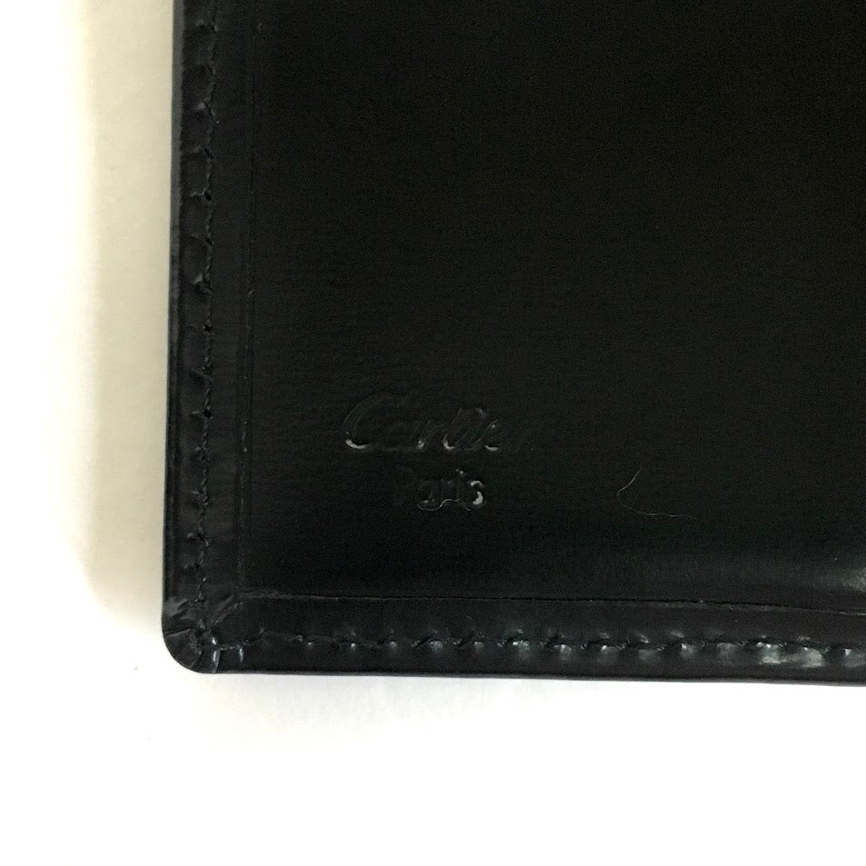 CARTIER | カルティエ パシャ ドゥ カルティエ 二つ折り財布 L3000128 ブラック【倉吉店】