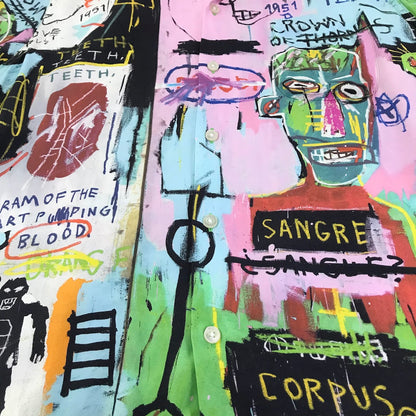 WACKOMARIA | ワコマリア 20SS JEAN-MICHEL BASQUIAT S/S HAWAIIAN SHIRT 総柄アロハシャツ 半袖シャツ サイズ：L【倉吉店】