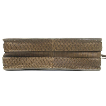 Furla | フルラ ALICE python-embossed パイソン型押し ショルダーバッグ 200627 ブラウン【倉吉店】