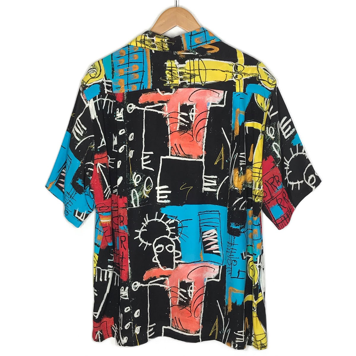 WACKOMARIA | ワコマリア 22SS JEAN-MICHEL BASQUIAT S/S HAWAIIAN SHIRT 総柄アロハシャツ 半袖シャツ BASQUIAT-WM-HI10 ブラック サイズ：L【倉吉店】