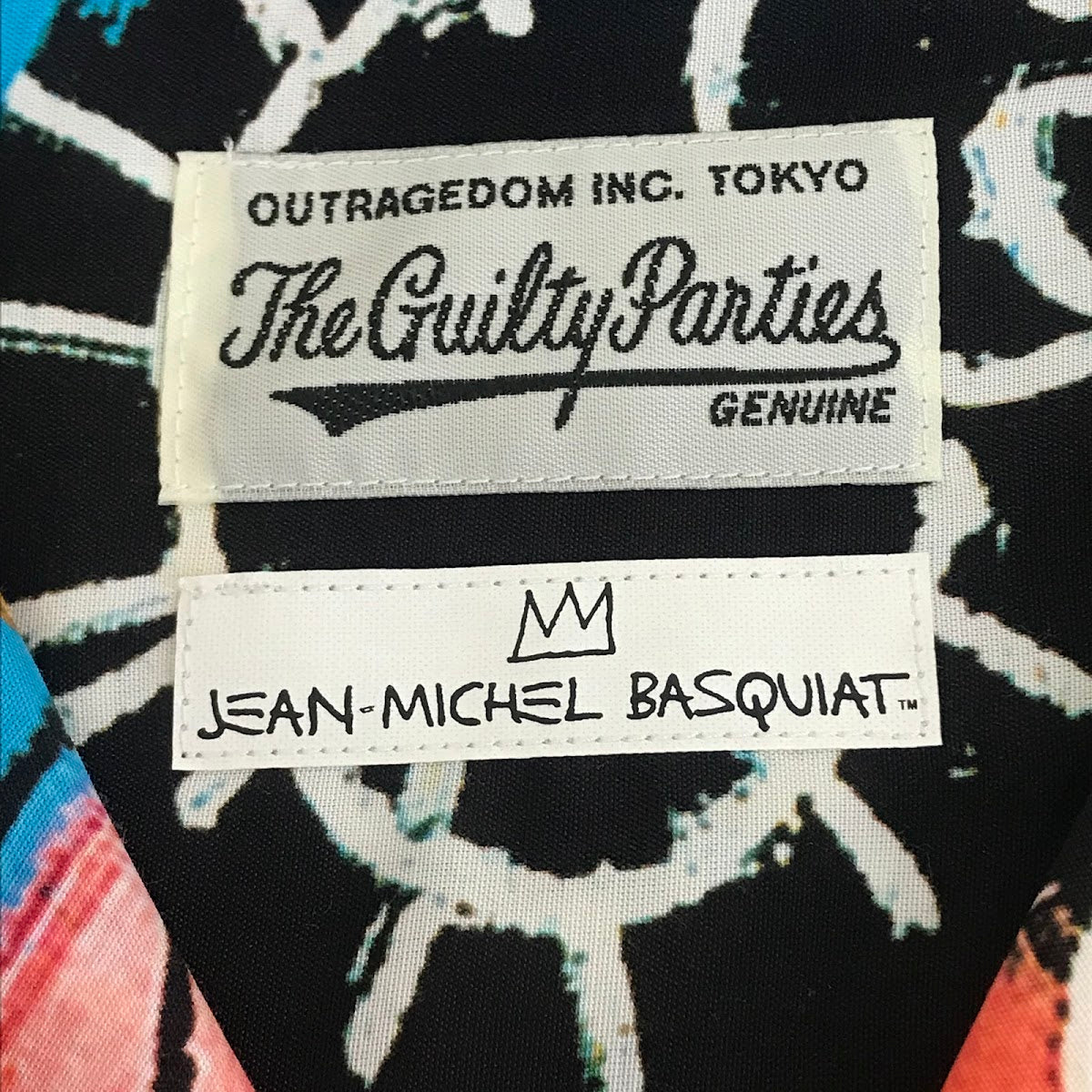 WACKOMARIA | ワコマリア 22SS JEAN-MICHEL BASQUIAT S/S HAWAIIAN SHIRT 総柄アロハシャツ 半袖シャツ BASQUIAT-WM-HI10 ブラック サイズ：L【倉吉店】