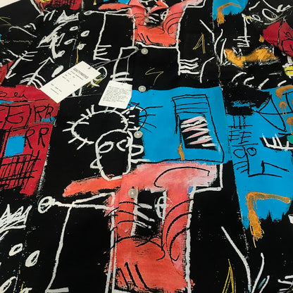 WACKOMARIA | ワコマリア 22SS JEAN-MICHEL BASQUIAT S/S HAWAIIAN SHIRT 総柄アロハシャツ 半袖シャツ BASQUIAT-WM-HI10 ブラック サイズ：L【倉吉店】