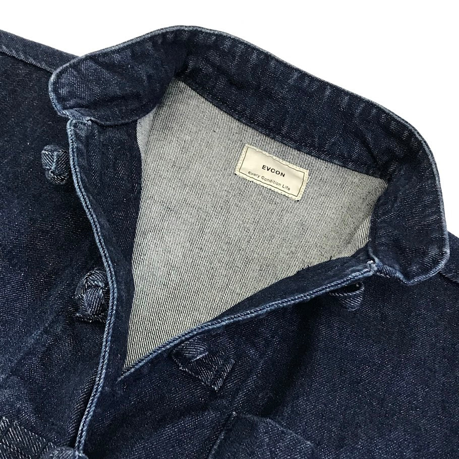 EVCON｜エビコン DENIM KUNG FU JACKET デニムカンフージャケット デニム 213-91401 インディゴ サイズ：2【倉吉店】
