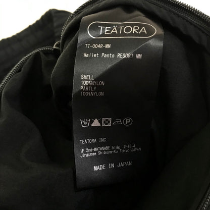 TEATORA | テアトラ Wallet Pants RESORT MM ナイロンパンツ パンツ TT-004R-MM ブラック サイズ：2【倉吉店】