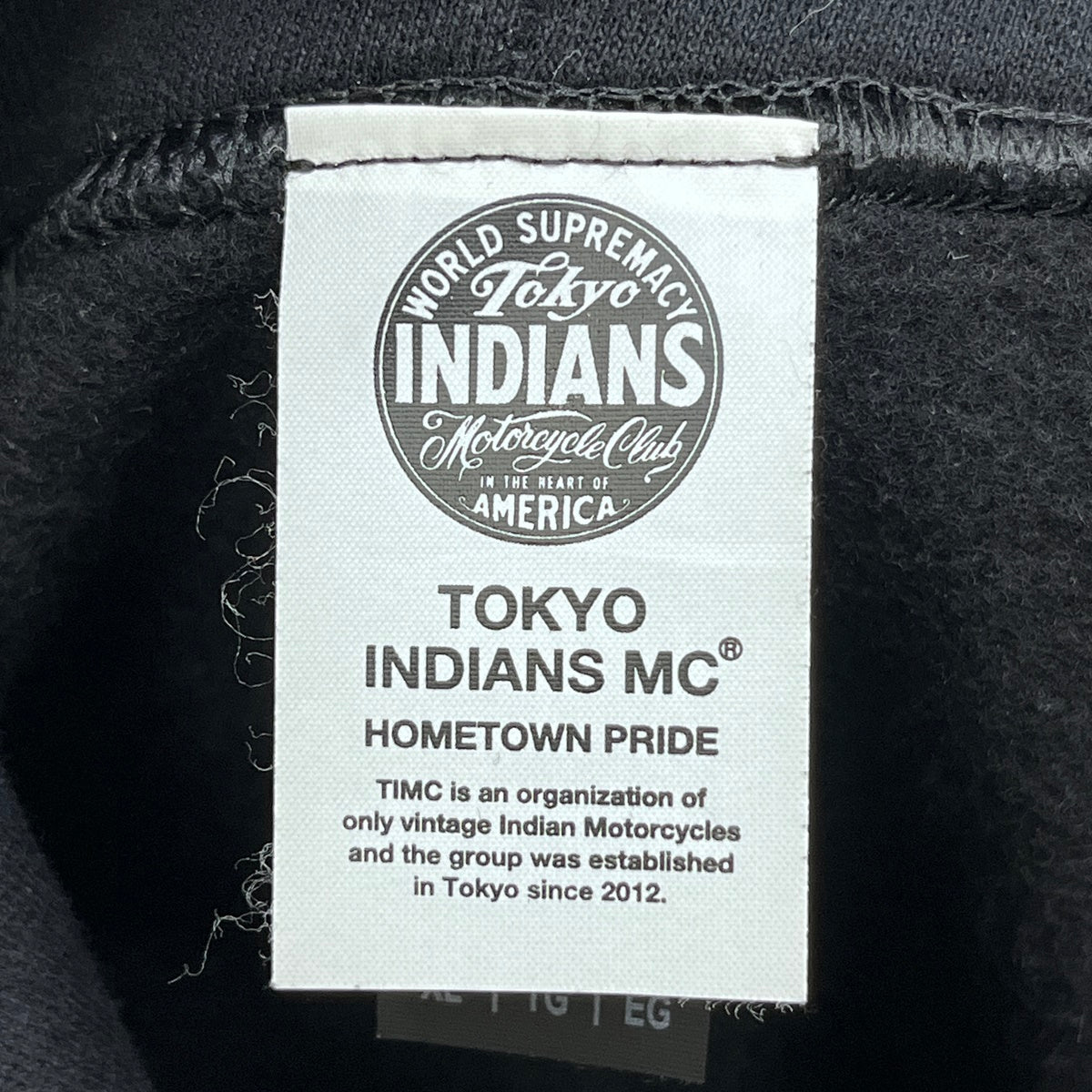 TOKYO INDIANS MC パーカー ブラック サイズ：XL【加古川店】