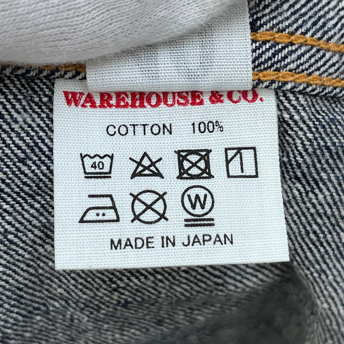 WARE HOUSE | ウェアハウス　ウエアハウス ×NONPAREIL デニム インディゴ サイズ：40【加古川店】
