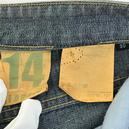 DOLCE & GABBANA | ドルチェアンドガッバーナ 14 CLASSIC ダメージ加工 デニムパンツ ブルー サイズ：30【倉吉店】