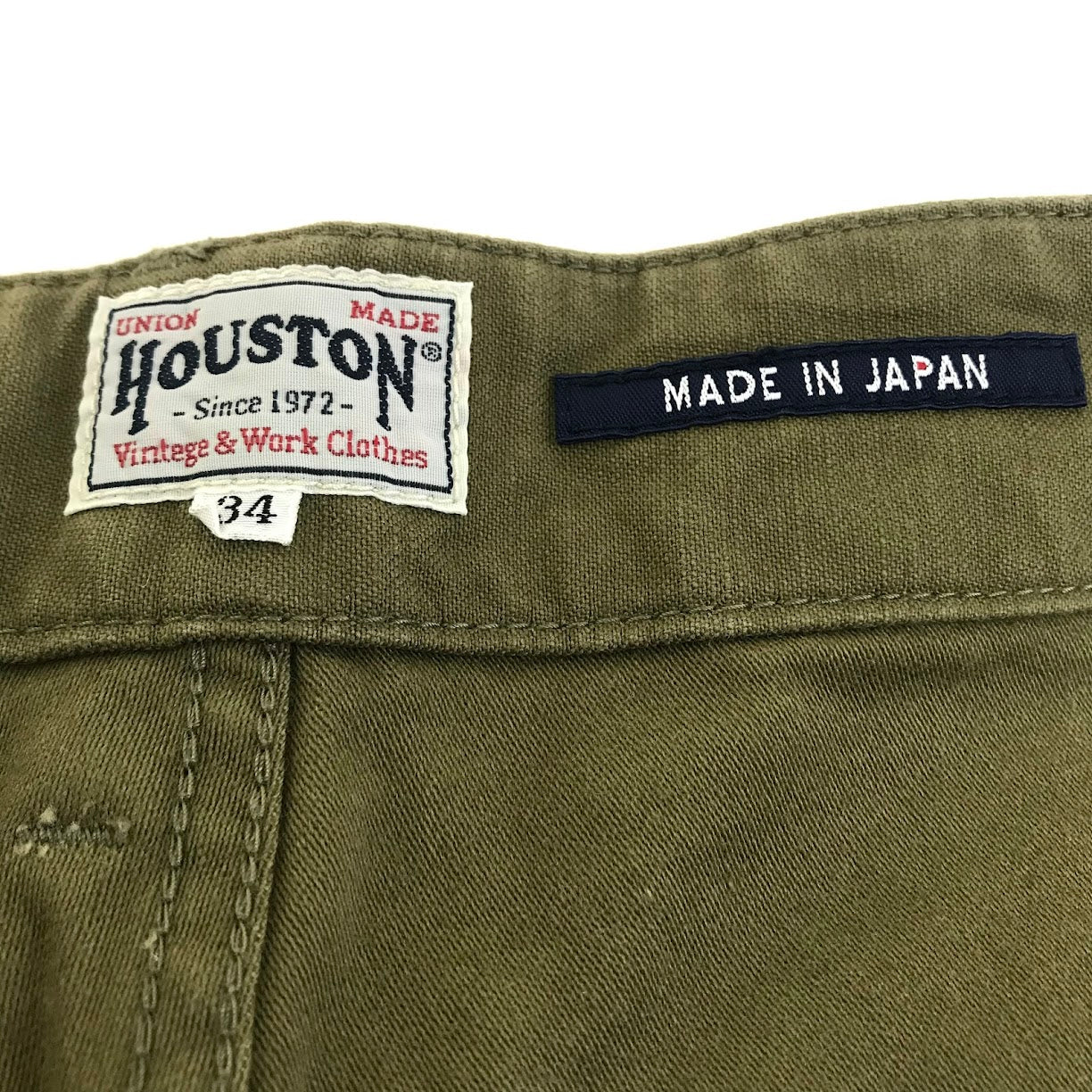 HOUSTON | ヒューストン FATIGUE PANTS ミリタリーパンツ パンツ 21UN002 オリーブ サイズ：34【倉吉店】