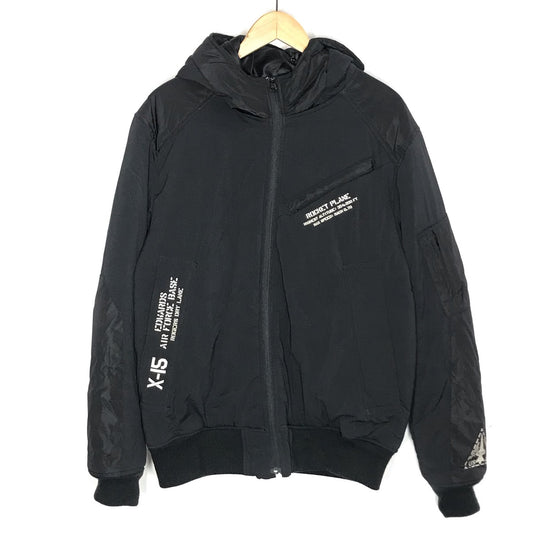 AVIREX | アヴィレックス MIX FABRIC BOMBER JACKET ボンバージャケット 中綿ジャケット 6182167 ブラック サイズ：L【倉吉店】