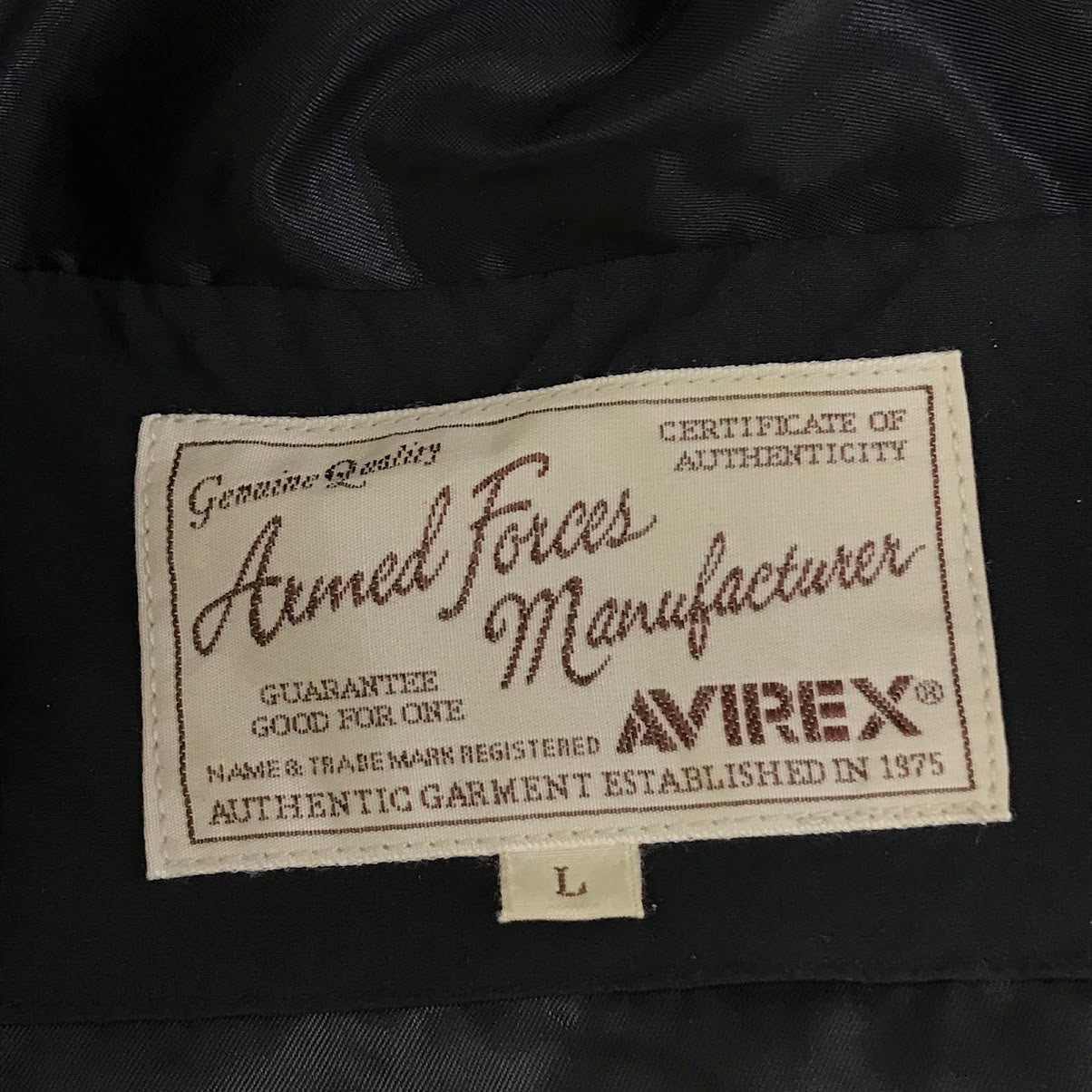 AVIREX | アヴィレックス MIX FABRIC BOMBER JACKET ボンバージャケット 中綿ジャケット 6182167 ブラック サイズ：L【倉吉店】