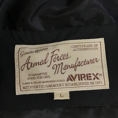 AVIREX | アヴィレックス MIX FABRIC BOMBER JACKET ボンバージャケット 中綿ジャケット 6182167 ブラック サイズ：L【倉吉店】