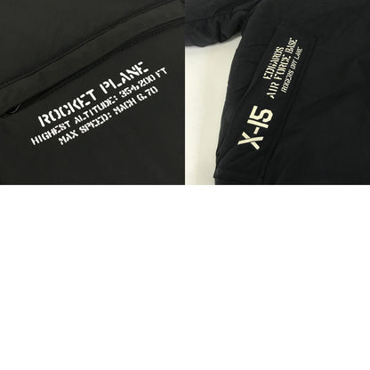 AVIREX | アヴィレックス MIX FABRIC BOMBER JACKET ボンバージャケット 中綿ジャケット 6182167 ブラック サイズ：L【倉吉店】