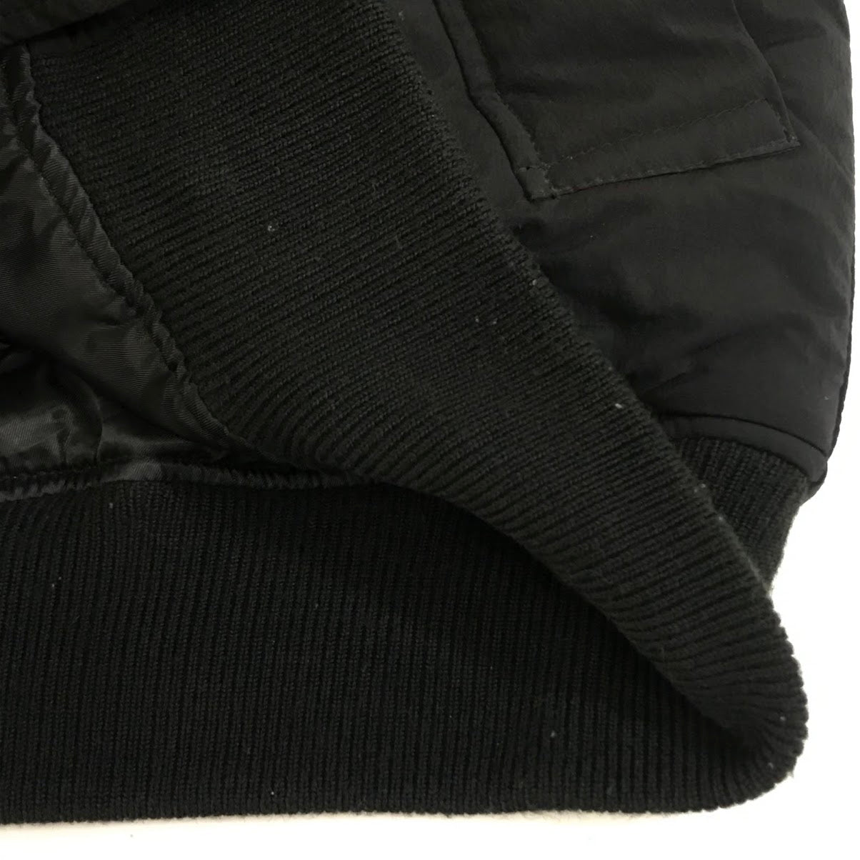 AVIREX | アヴィレックス MIX FABRIC BOMBER JACKET ボンバージャケット 中綿ジャケット 6182167 ブラック サイズ：L【倉吉店】