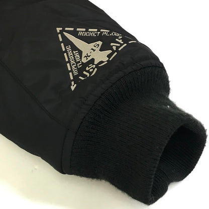 AVIREX | アヴィレックス MIX FABRIC BOMBER JACKET ボンバージャケット 中綿ジャケット 6182167 ブラック サイズ：L【倉吉店】