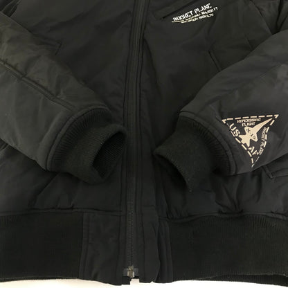 AVIREX | アヴィレックス MIX FABRIC BOMBER JACKET ボンバージャケット 中綿ジャケット 6182167 ブラック サイズ：L【倉吉店】